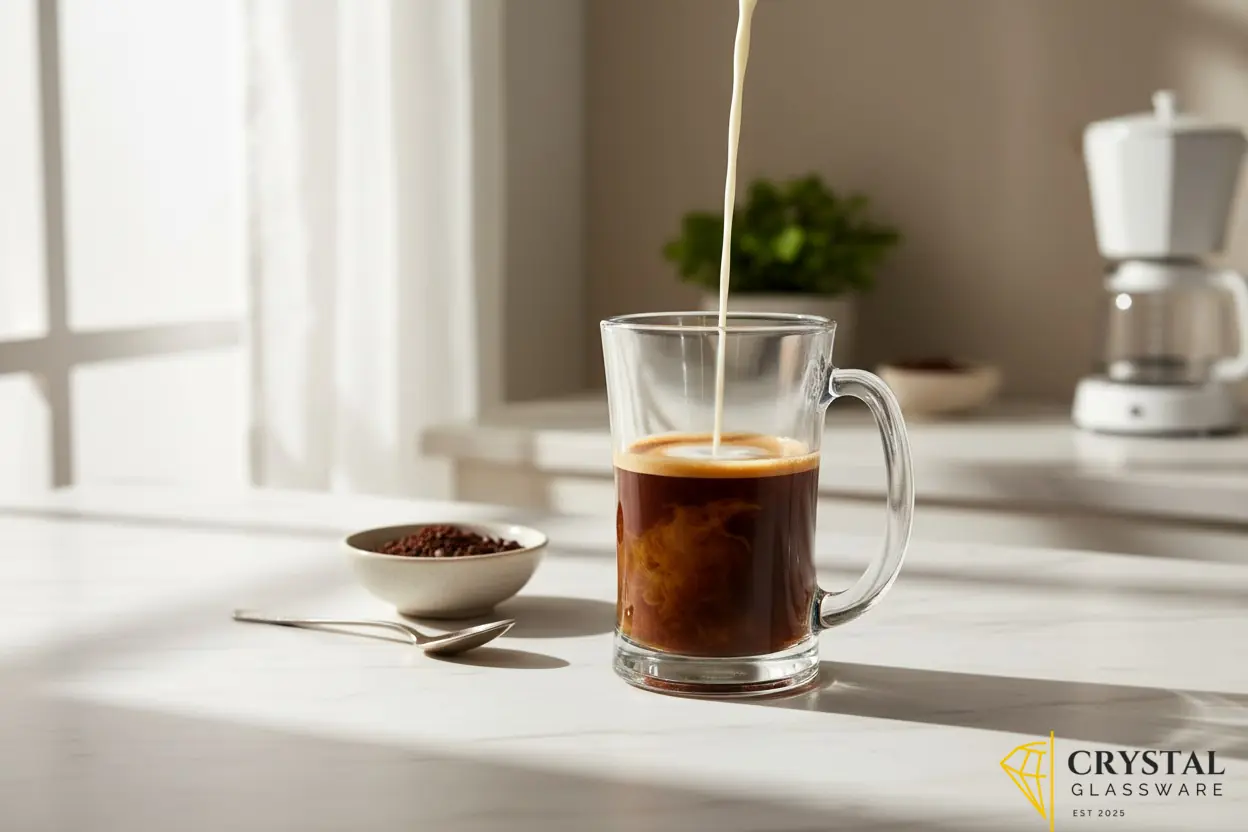DELISOGA Glass Mugs - Set Of (6 piece) 320ml